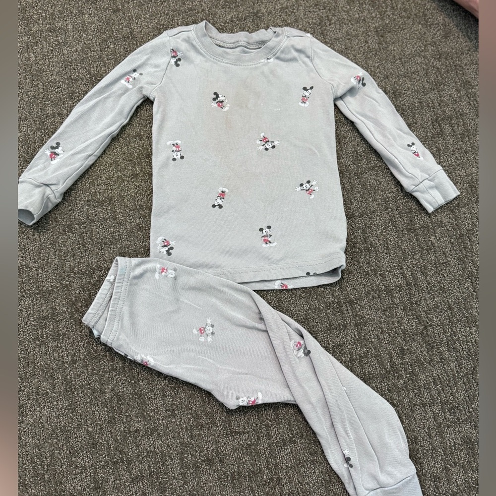 Janie and Jack Gray Pajama Set